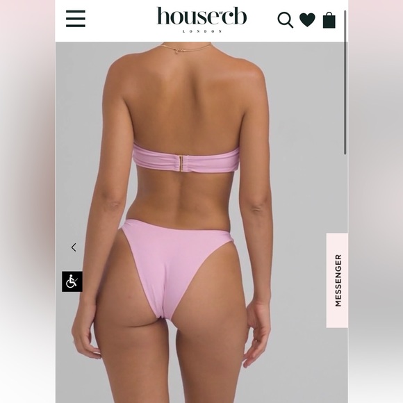 BRAND NEW MEDEA BLOSSOM BANDEAU BIKINI TOP &DELPHI BLOSSOM RUCHED BIKINI BOTTOM - Picture 2 of 6